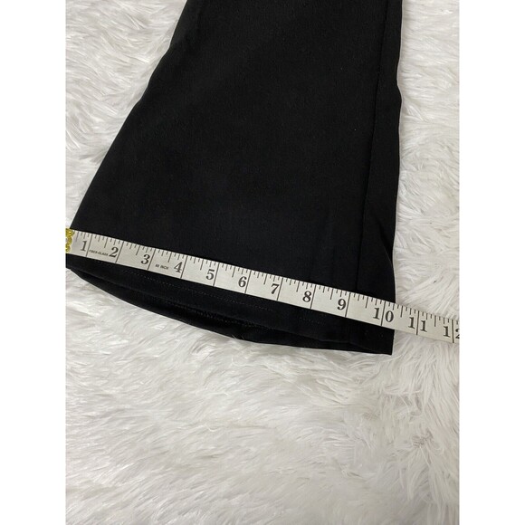 WDIRARA Girl's Jumpsuit Black Bootcut Flare Mesh Polka Dots Size 10 Years Old - Picture 8 of 14